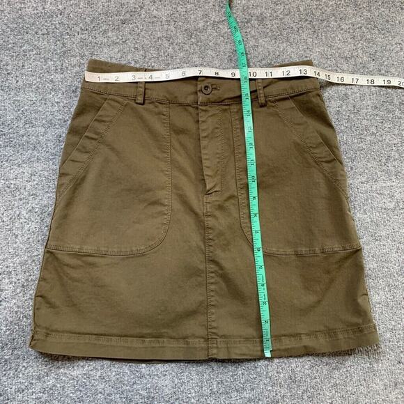 Michael Stars Skirt Womens S Olive Green Monroe Utility Patch Deep Pockets Mini - Picture 5 of 11